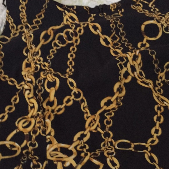 Black and Gold Dress - Picture 3 of 4